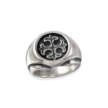 Load image into Gallery viewer, Cross Insert Sterling Silver Ring
